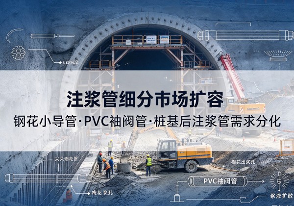 永寿注浆管细分市场扩容，隧道钢花小导管、PVC 袖阀管、桩基后注浆管需求分化