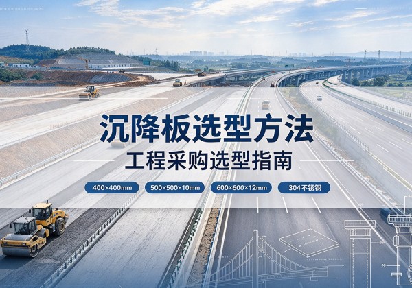 永寿沉降板选择方法